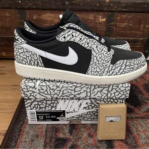 Nike Air Jordan Low Men's Sneakers - Black and Gray “”a single setting””